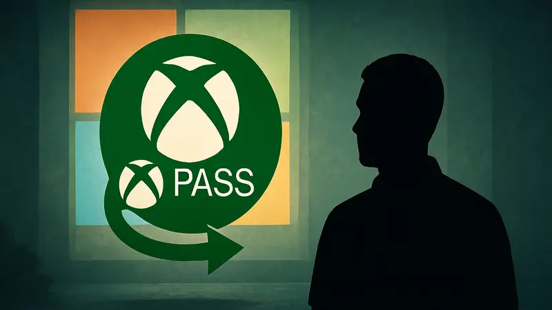 Логотип Xbox Game Pass на фоне логотипа Microsoft, символизирующий изменения в стоимости подписки