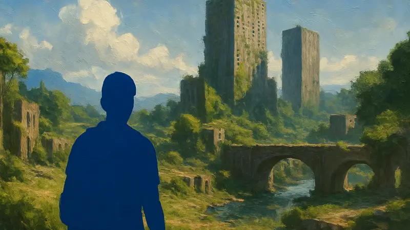 Картина маслом, созданная по мотивам игрового скриншота, выполненная художницей ArtbyEri.