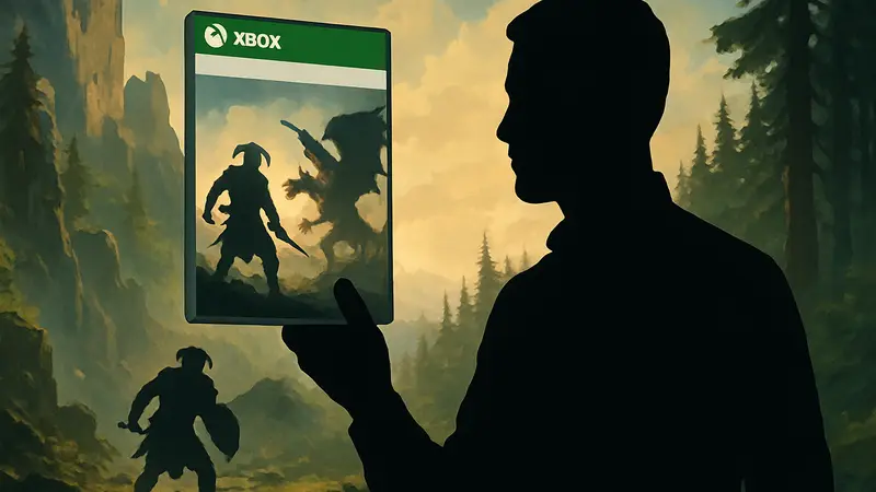 Утечка обложки игры Xbox с новой серой полосой