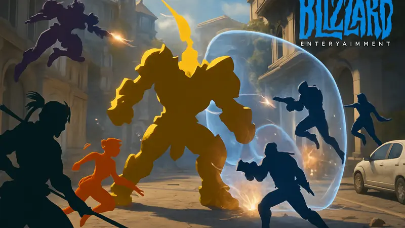 Геймплей Overwatch 2 с популярными персонажами, демонстрирующий динамичные сражения. Новости от Blizzard.