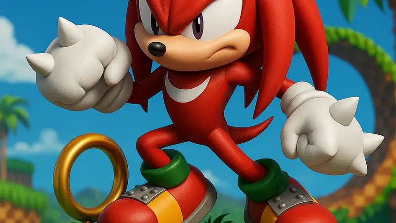 Высокодетализированная статуя Наклза из серии Sonic The Hedgehog, готовая к предзаказу.