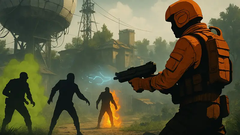 Игрок ARC Raiders использует способности для наложения статусов на врагов.