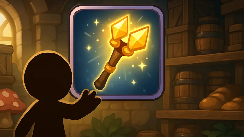 Изображение Hunter's Light Sticks в инвентаре игры Cookie Run Kingdom, готовых к использованию