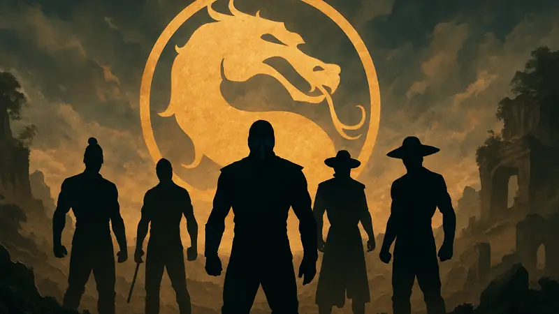 Постер фильма «Мортал Комбат 2» с персонажами франшизы Mortal Kombat
