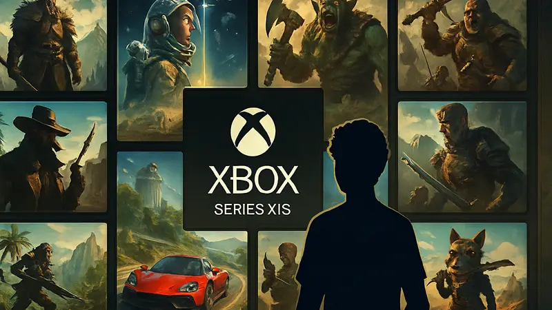 Коллаж из обложек популярных игр для Xbox Series X|S, демонстрирующий ожидаемые новинки 2026 года.