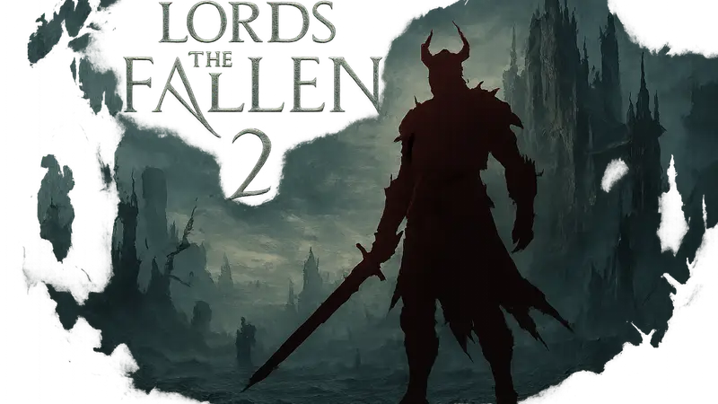 Логотип или арт игры Lords of the Fallen 2, демонстрирующий тёмное фэнтези.