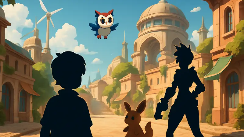 Скриншот из Steam-игры, которая копирует дизайн Pokémon, Zelda и Overwatch.