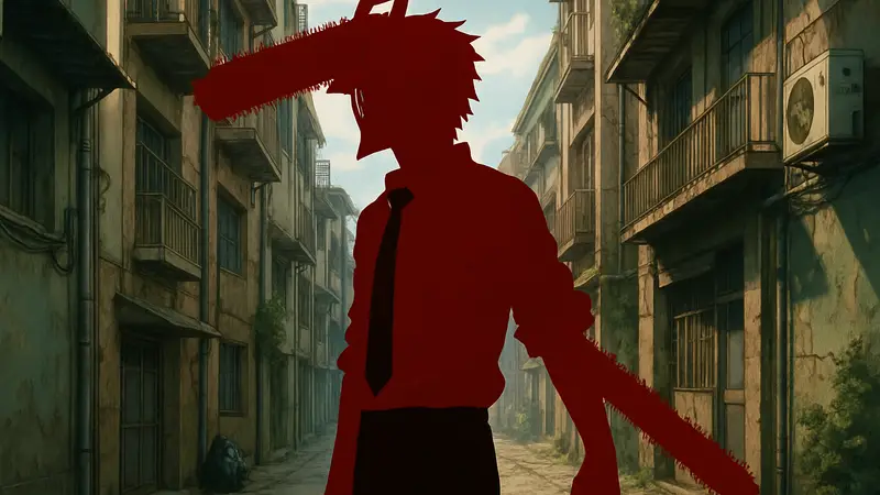 Изображение Денджи из манги Chainsaw Man, анонсирующее возвращение второй части.