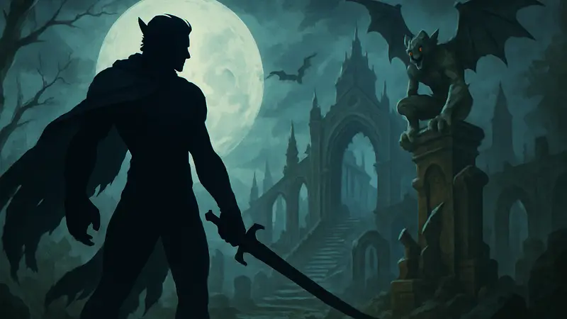 Обложка игры Legacy of Kain Ascendance с изображением главного героя и вампирских элементов