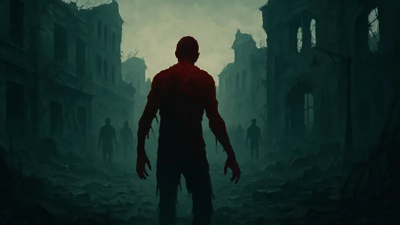 Жуткий постер хоррор-игры Cronos: The New Dawn с названием дополнения Lazarus, намёк на зомби или воскрешение.