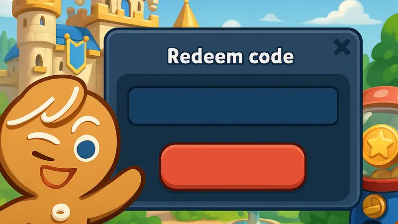 Скриншот из игры Cookie Runners Kingdom на платформе Roblox, с интерфейсом для ввода кодов на январь 2026.