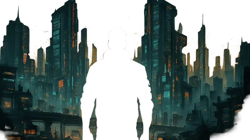 Логотип Cyberpunk 2077 на фоне Найт-Сити.