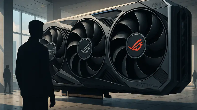 Массивная юбилейная видеокарта ASUS ROG Astral 50-серии