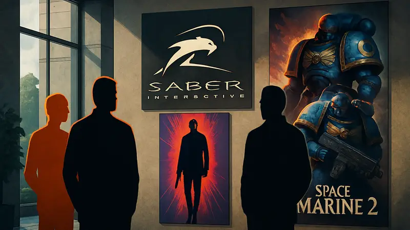 Лого Saber Interactive, John Wick и Space Marine 2: студия отказалась от крупной IP.