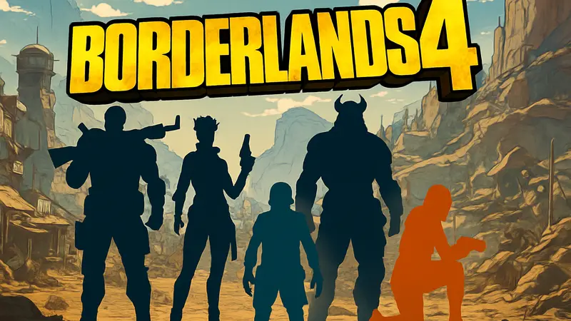 Логотип Borderlands 4 на фоне персонажей игры и надписью 'Оптимизация производительности'
