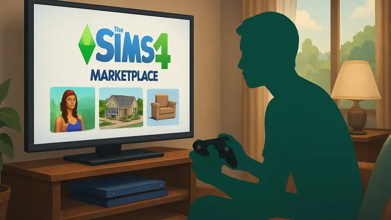 Спорный Маркетплейс в Sims 4 на консоли PlayStation 4 после обновления.