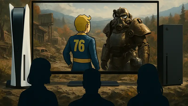 Обновленный Fallout 76 на PlayStation 5 и Xbox Series X|S, демонстрирующий улучшенную графику.