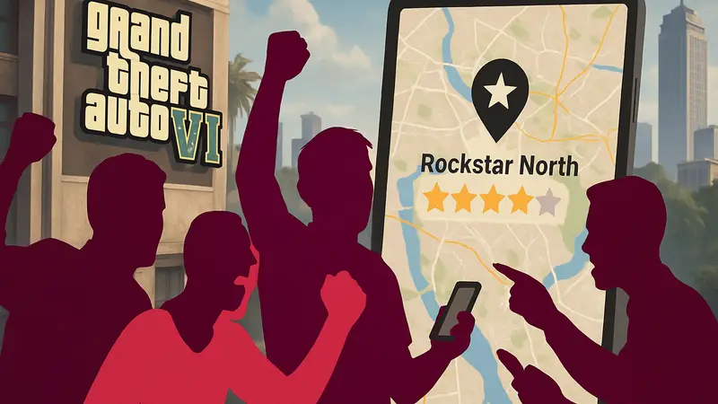 Разъярённые фанаты GTA 6 оставляют плохие отзывы Rockstar North на карте Google