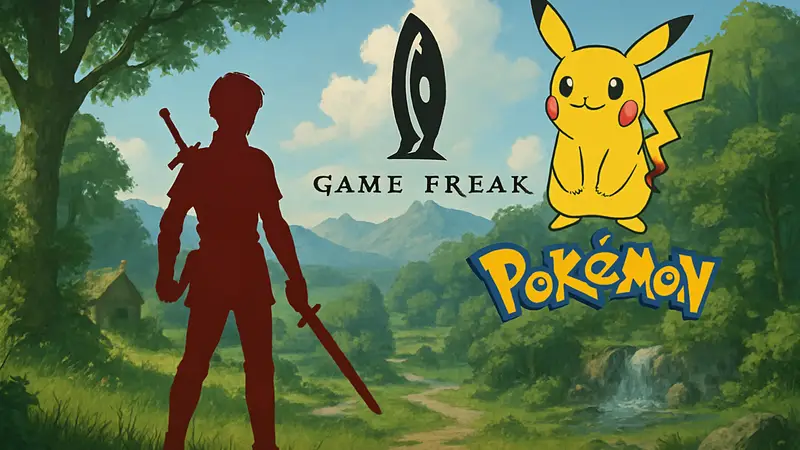 Новая RPG от Game Freak, потенциально конкурирующая с серией Pokémon, на фоне логотипов студии.