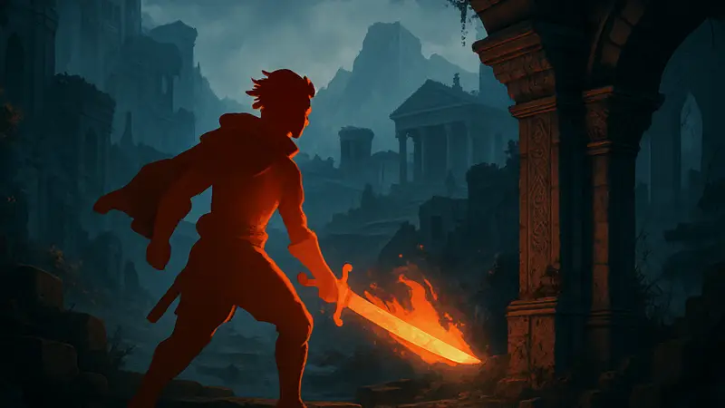 Обложка игры Nocturnal в Steam, показывающая главного героя-платформера