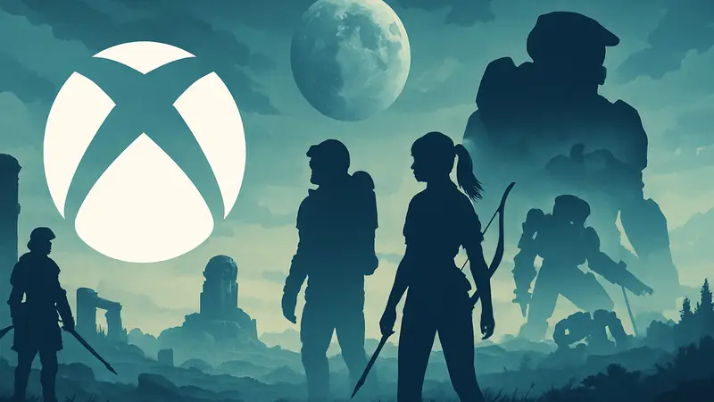 Логотип Xbox Game Pass с изображением будущих игр, анонсированных на май 2026 года.