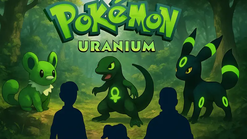 Логотип и персонажи фанатской игры Pokemon Uranium