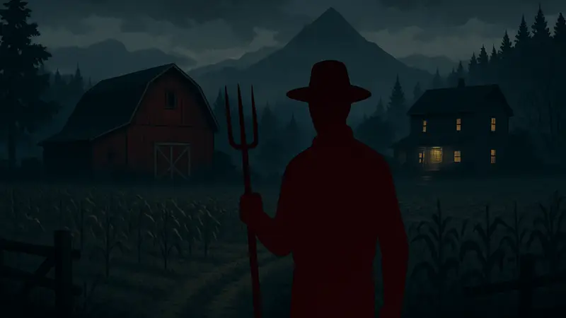 Изображение фермерского триллера Crop с мрачной атмосферой