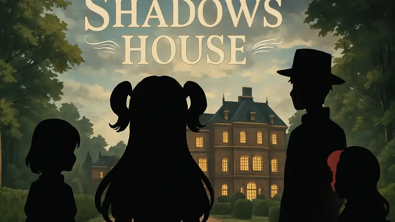 Обложка аниме «Демоны Царства Теней» с главными героями.