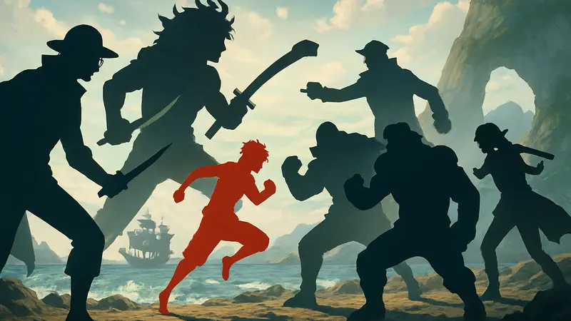 Персонажи One Piece, пираты и Морской Дозор, сражающиеся в Финальной Саге.