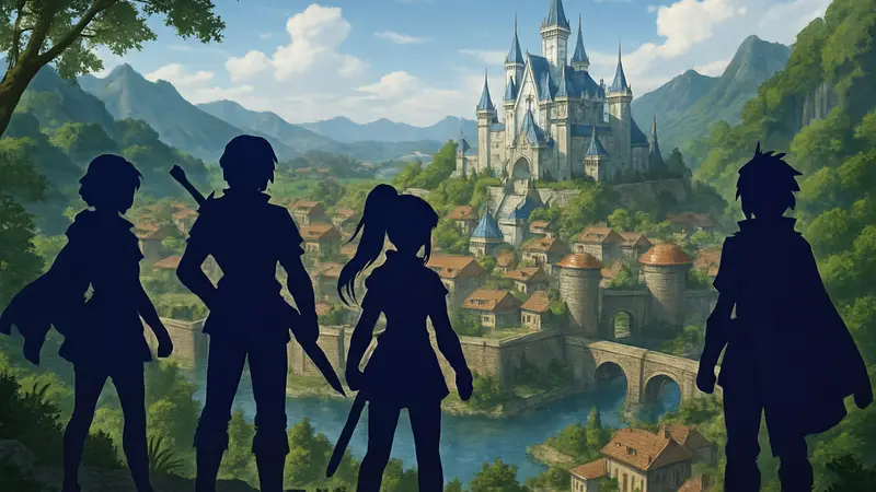Ключевой арт или скриншот из новой JRPG Alphadia F