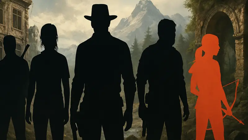 Группа персонажей из различных игр, символизирующих глубокие сюжеты