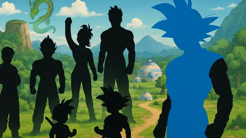 Персонажи Dragon Ball, демонстрирующие шонен-тропы и развитие сюжета.