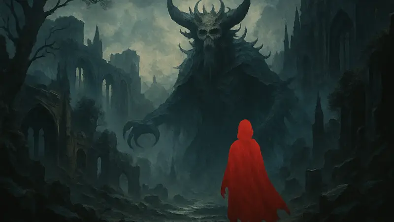 Обложка артбука Gods & Monsters: The Art of Shimhaq, в стиле мрачного фэнтези