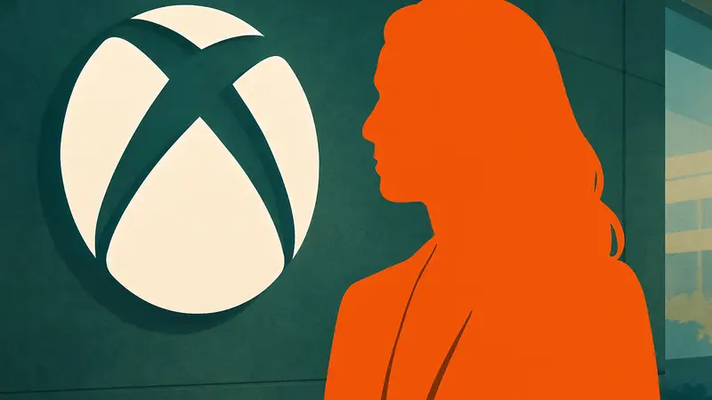 Логотип Xbox и изображение Аши Шармы