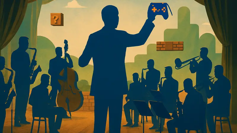 Blueshift Big Band исполняет джазовые аранжировки игровой музыки, альбом Joystick Jazz