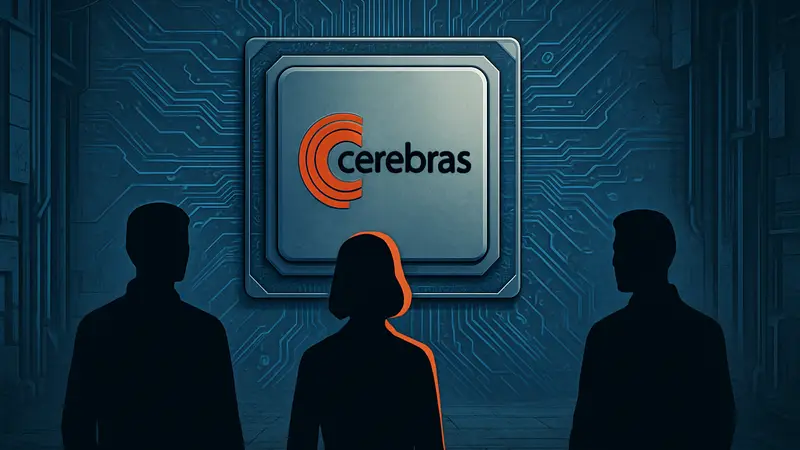 Логотип компании Cerebras или изображение ИИ-чипа