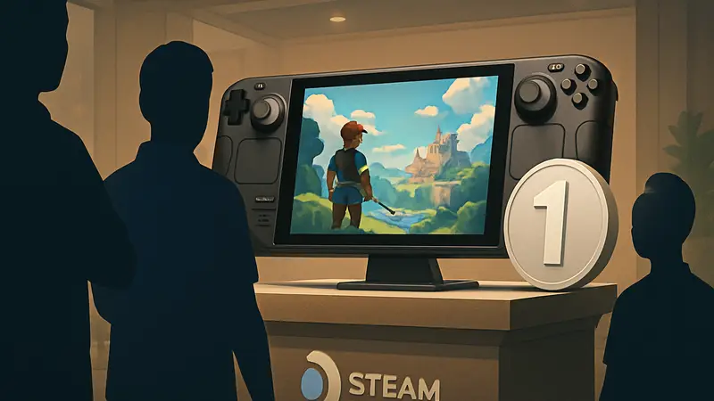 Портативная игровая консоль Steam Deck OLED, представленная как выигрыш за $1.