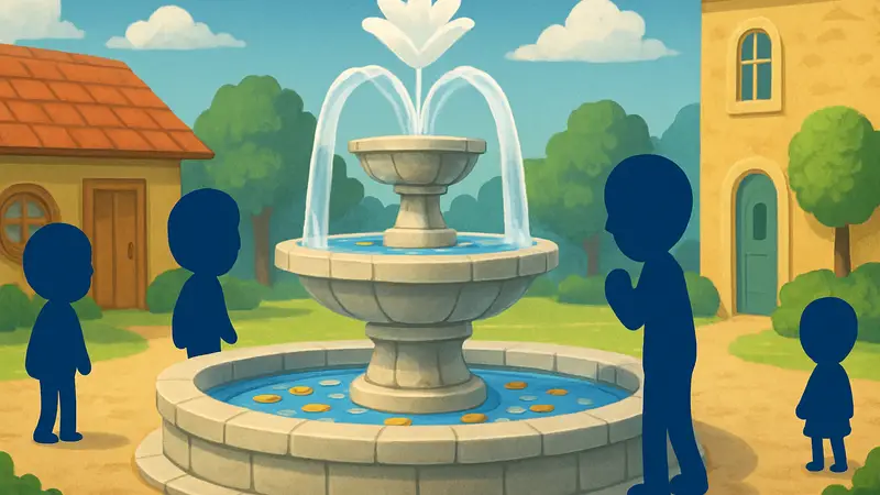 Фонтан Желаний в игре Tomodachi Life: Living the Dream