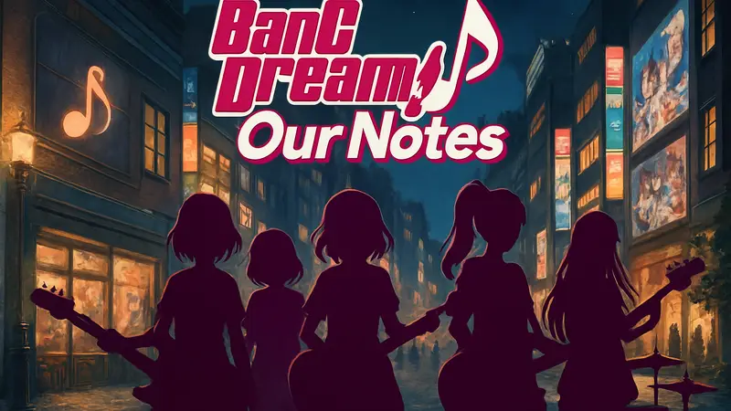 Логотип игры BanG Dream! Our Notes или персонажи серии Bandori