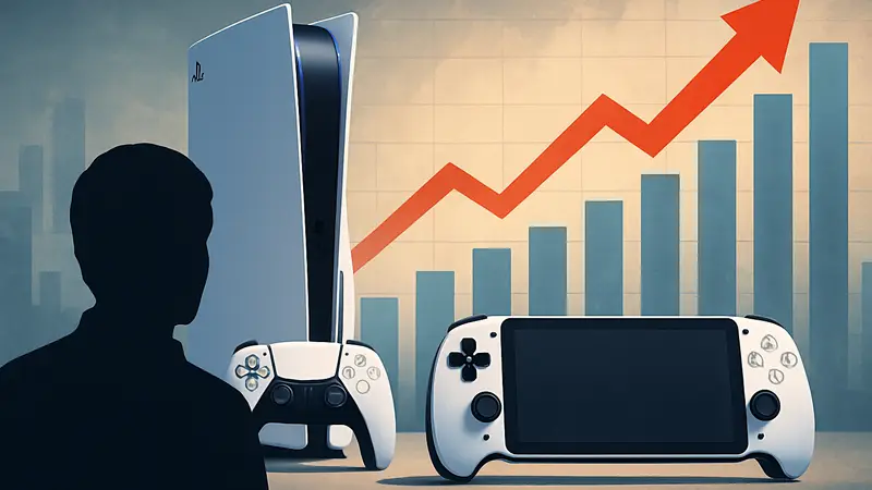 Изображение консоли PlayStation 5 и PlayStation Portal на фоне дорожающих цен