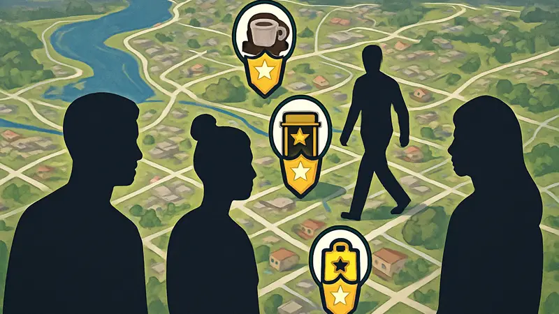 Карта Snap Map с новыми значками лояльности, указывающими на часто посещаемые места.