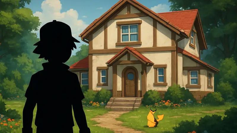 Детальное воссоздание дома Эша Кетчума из аниме Покемон в игре Pokopia