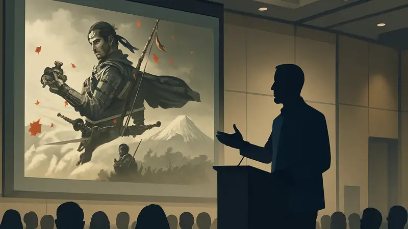 Джейсон Коннелл, содиректор Ghost of Yotei, выступает на GDC 2026, говоря о вырезанном контенте.