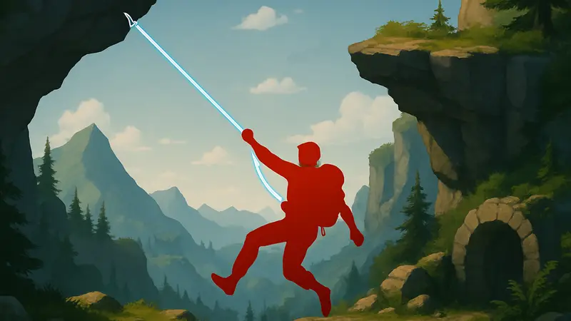 Скриншот из игры Peak с новым режимом Grapple Mode и возможностями кастомизации персонажа.