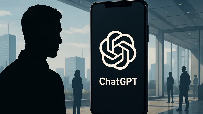 Концепт смартфона OpenAI с логотипом ChatGPT на экране.