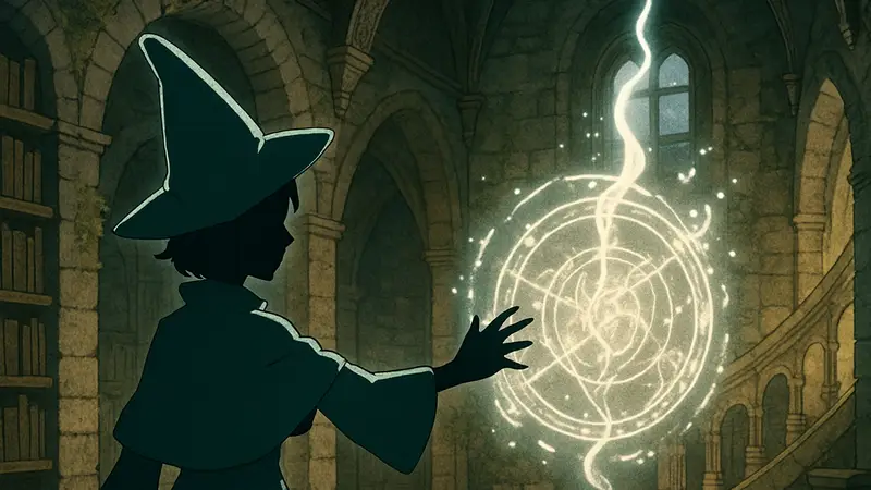 Witch Hat Atelier, кадр из аниме, магия, колдовство, фэнтези