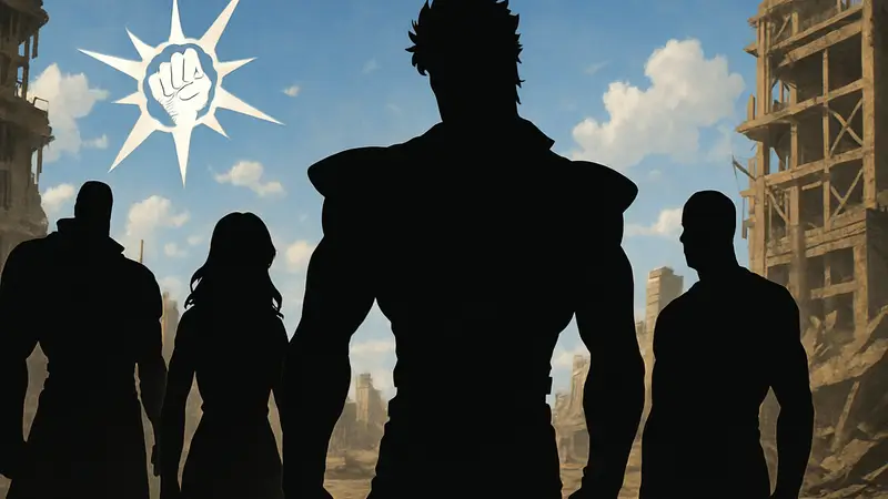 Постер аниме «Hokuto no Ken: Fist of the North Star» с новыми актёрами озвучки.