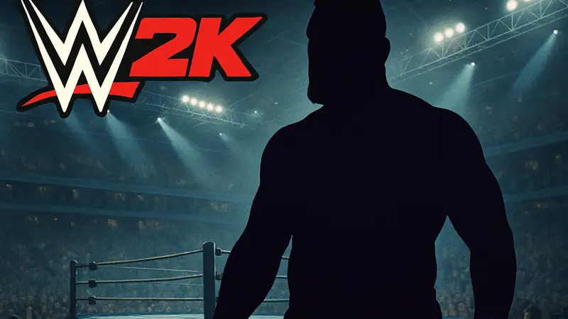 Скриншот обложки игры-клона WWE 2K, показывающий персонажа, похожего на Solo Sikoa.