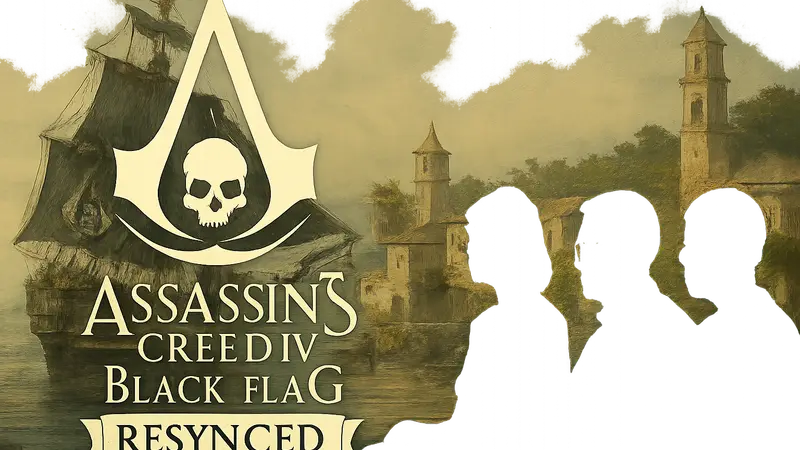 Логотип Assassin's Creed: Black Flag Resynced и эксперты Digital Foundry.