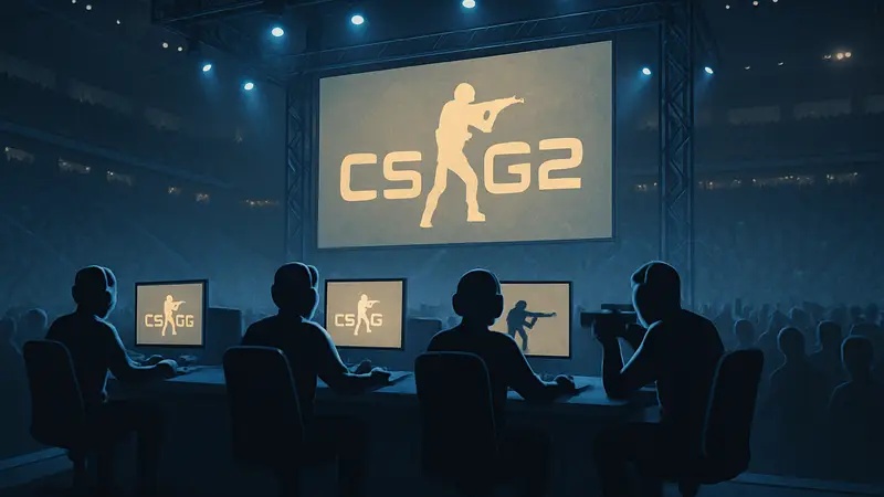 Игроки Counter-Strike соревнуются на киберспортивном турнире CS2